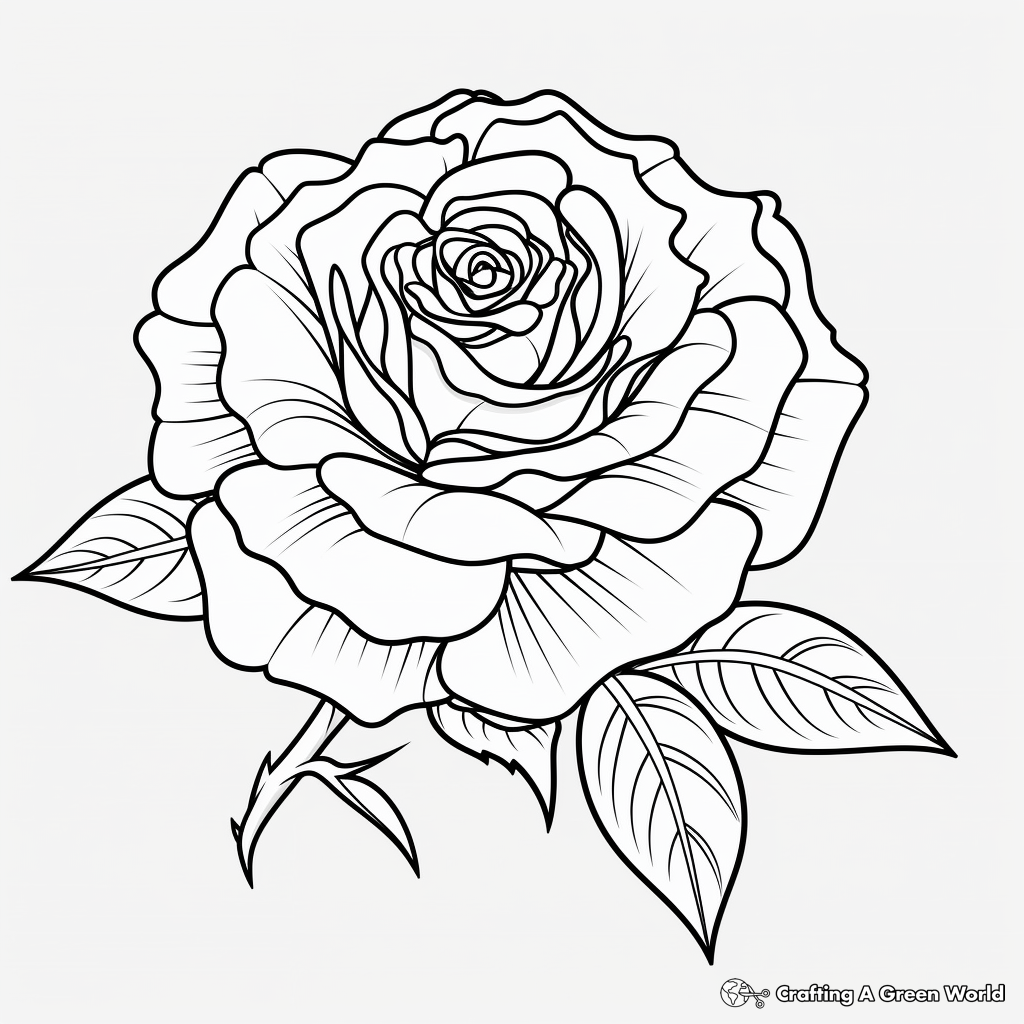 Roses Coloring Pages