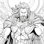Detailed Thor Coloring Pages for Adults 1