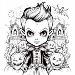 Detailed Vampire Coloring Pages for Adults 3