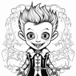 Detailed Vampire Coloring Pages for Adults 4