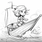 Detailed Wind Waker Art Style Coloring Pages for Fans 1