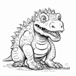 Dinosaur-Monster Hybrid Coloring Pages 1