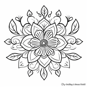 Diwali Inspired Mandala Coloring Pages 4