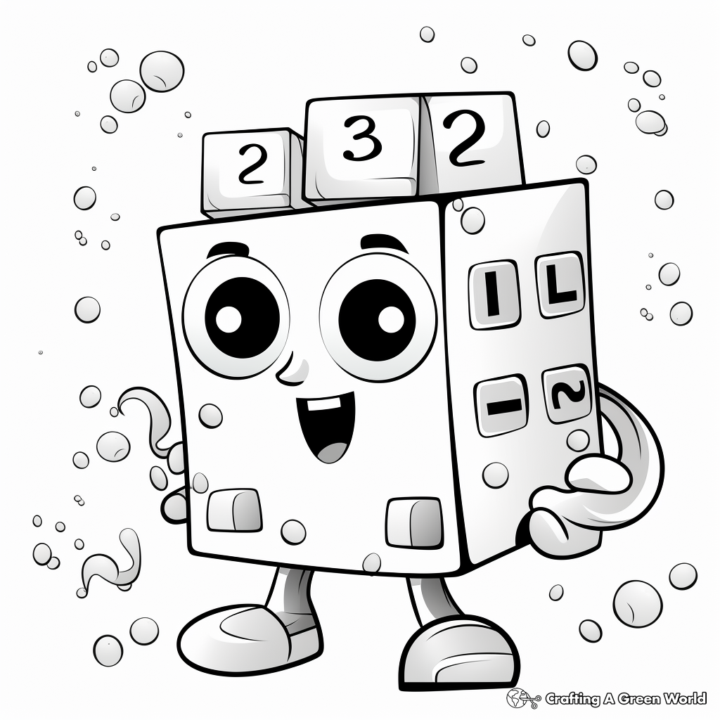 Dreamy Numberblock Fantasy Coloring Pages 2
