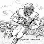 Dynamic Homecoming Football Game Coloring Pages 1