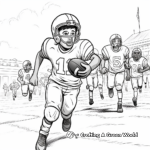 Dynamic Homecoming Football Game Coloring Pages 3