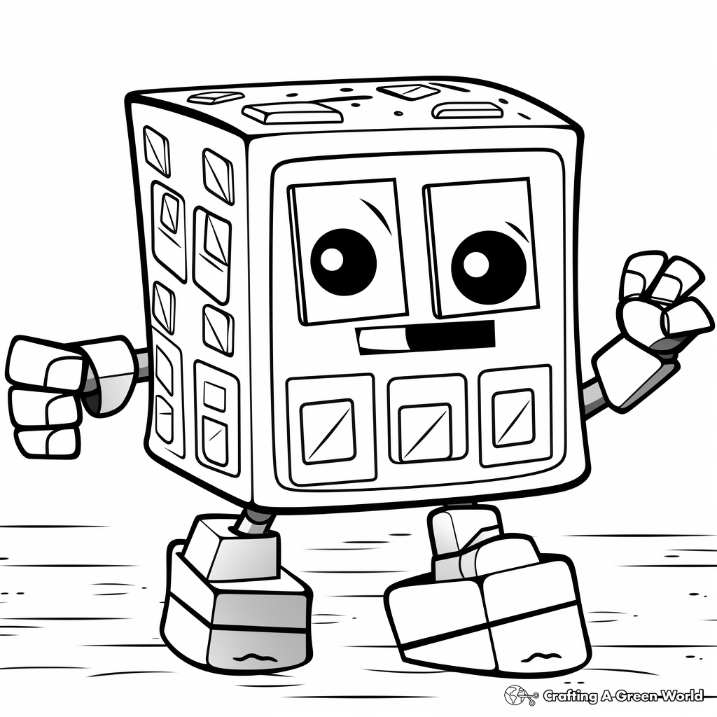 Dynamic Numberblock Ten Coloring Pages 1
