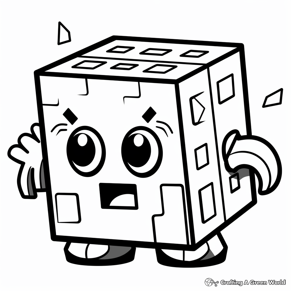 Dynamic Numberblock Ten Coloring Pages 2