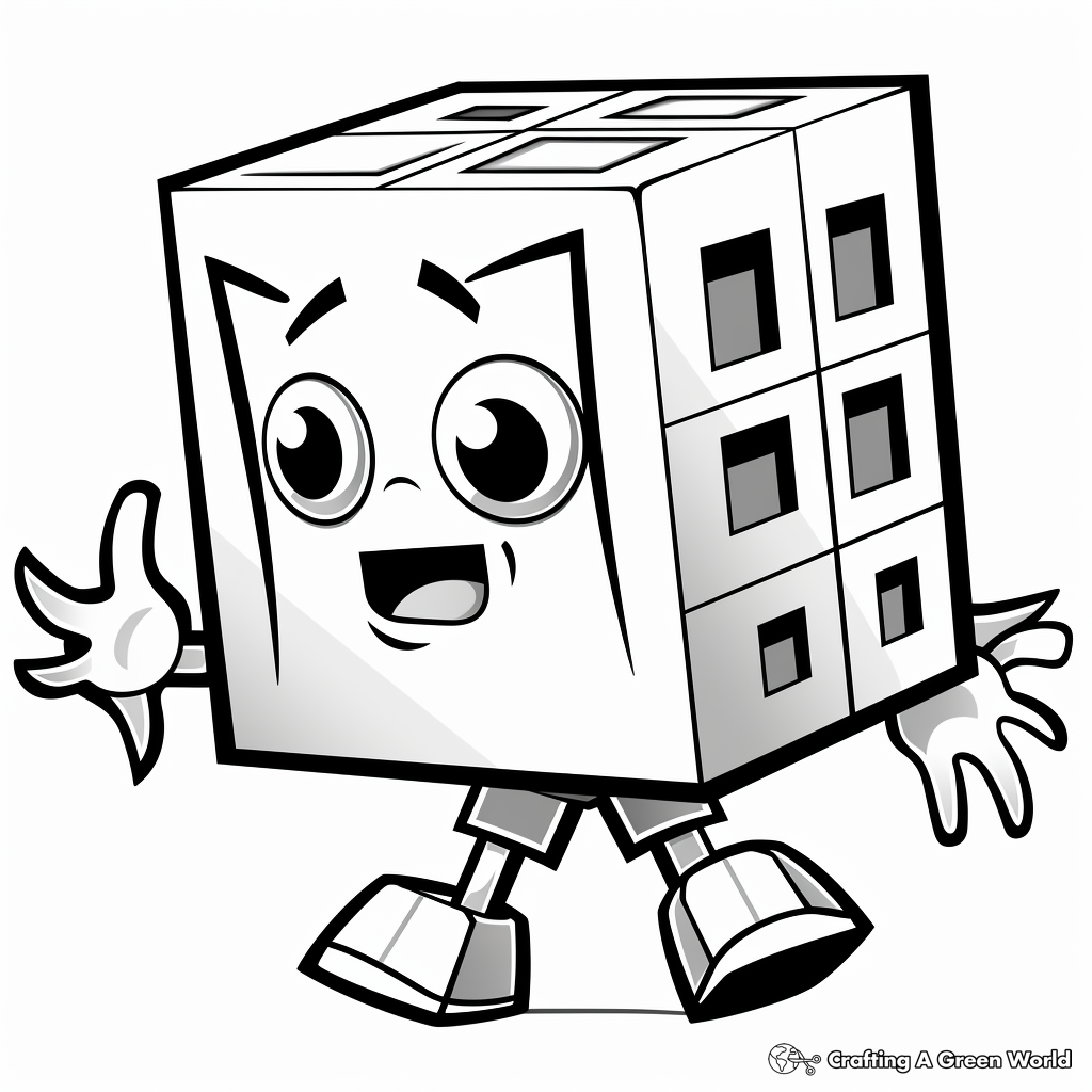 Dynamic Numberblock Ten Coloring Pages 4