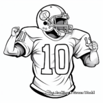Dynamic Sports Jersey Number 10 Coloring Pages 1