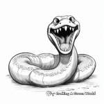 Easy and Simplistic Titanoboa Coloring Pages 1