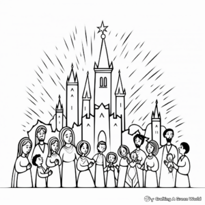 Easy Pentecost Story Coloring Pages for Kids 1
