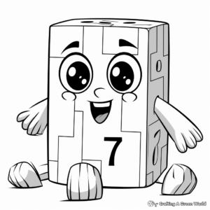 Educational Numberblocks Learning Number Coloring Pages 2