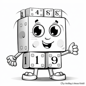 Educational Numberblocks Learning Number Coloring Pages 3