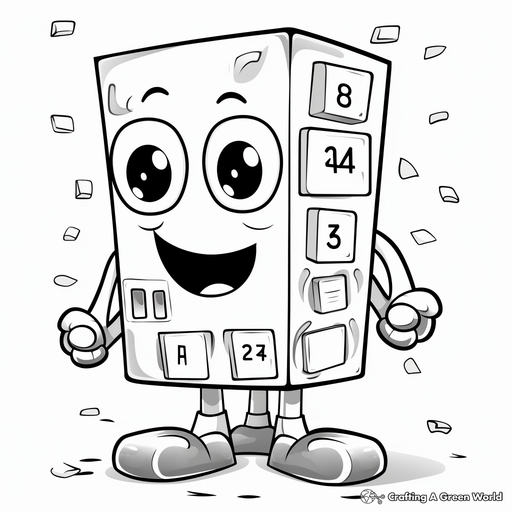 Educational Numberblocks Learning Number Coloring Pages 4
