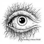 Eerie Eyeball Coloring Pages 2