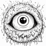 Eerie Eyeball Coloring Pages 4