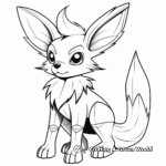 Eevee Expressions: Cute, Angry, Surprised Eevee Coloring Pages 3