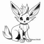 Eevee Expressions: Cute, Angry, Surprised Eevee Coloring Pages 4
