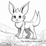 Eevee in Action- Action Scene Coloring Pages 3