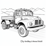 Electric Flatbed Truck Coloring Pages 1