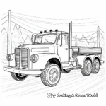 Electric Flatbed Truck Coloring Pages 2