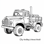 Electric Flatbed Truck Coloring Pages 3