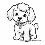 Elegant Toy Poodle Coloring Pages 1