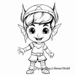Elf on the Shelf Coloring Pages 3