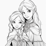 Elsa and Anna’s Magical Powers Coloring Pages 4
