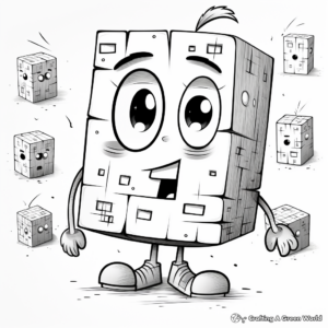 Emotional Numberblock Character Connections Coloring Pages 1