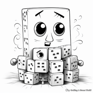 Emotional Numberblock Character Connections Coloring Pages 3