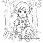 Enchanted Forest Elf Coloring Pages 2