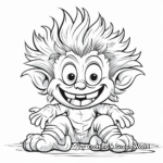 Enchanting Fairy Tale Troll Coloring Pages 1