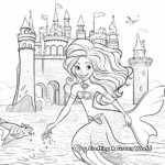 Enchanting Mermaid Palace Coloring Pages 3