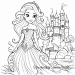 Enchanting Mermaid Palace Coloring Pages 4