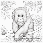 Endangered Species in Rainforest Coloring Pages 1