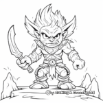 Epic Troll Warrior Coloring Pages 1