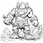 Epic Troll Warrior Coloring Pages 3