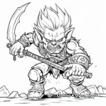 Epic Troll Warrior Coloring Pages 4
