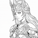 Epic Twilight Princess Coloring Pages 1