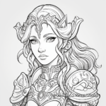 Epic Twilight Princess Coloring Pages 4