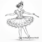 Ethereal Fairy-Tale Unicorn Ballerina Coloring Pages 3