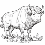 Euro Bison: Detailed Coloring Pages 3