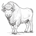 Euro Bison: Detailed Coloring Pages 4