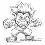 Exciting Adventure Troll Coloring Pages 1