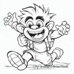 Exciting Adventure Troll Coloring Pages 2