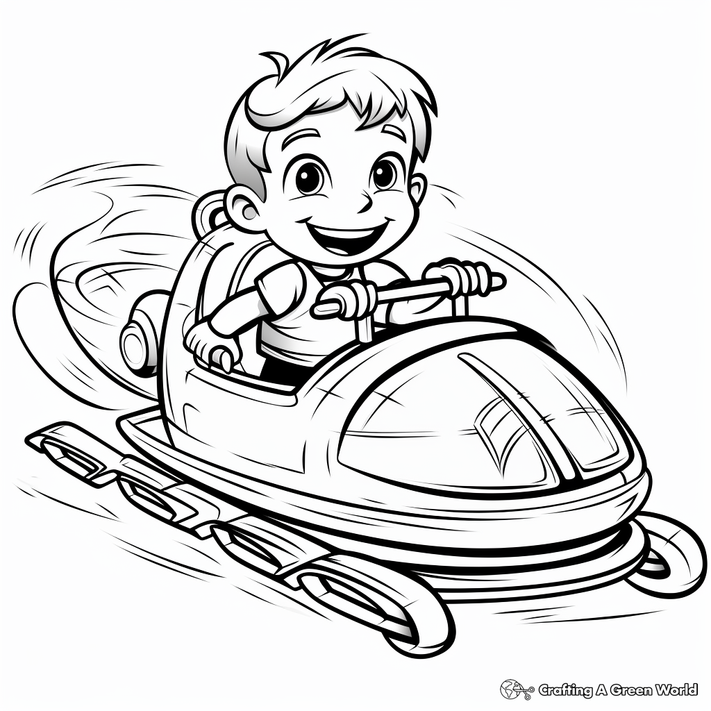 Exciting Christmas Sleigh Coloring Pages 3