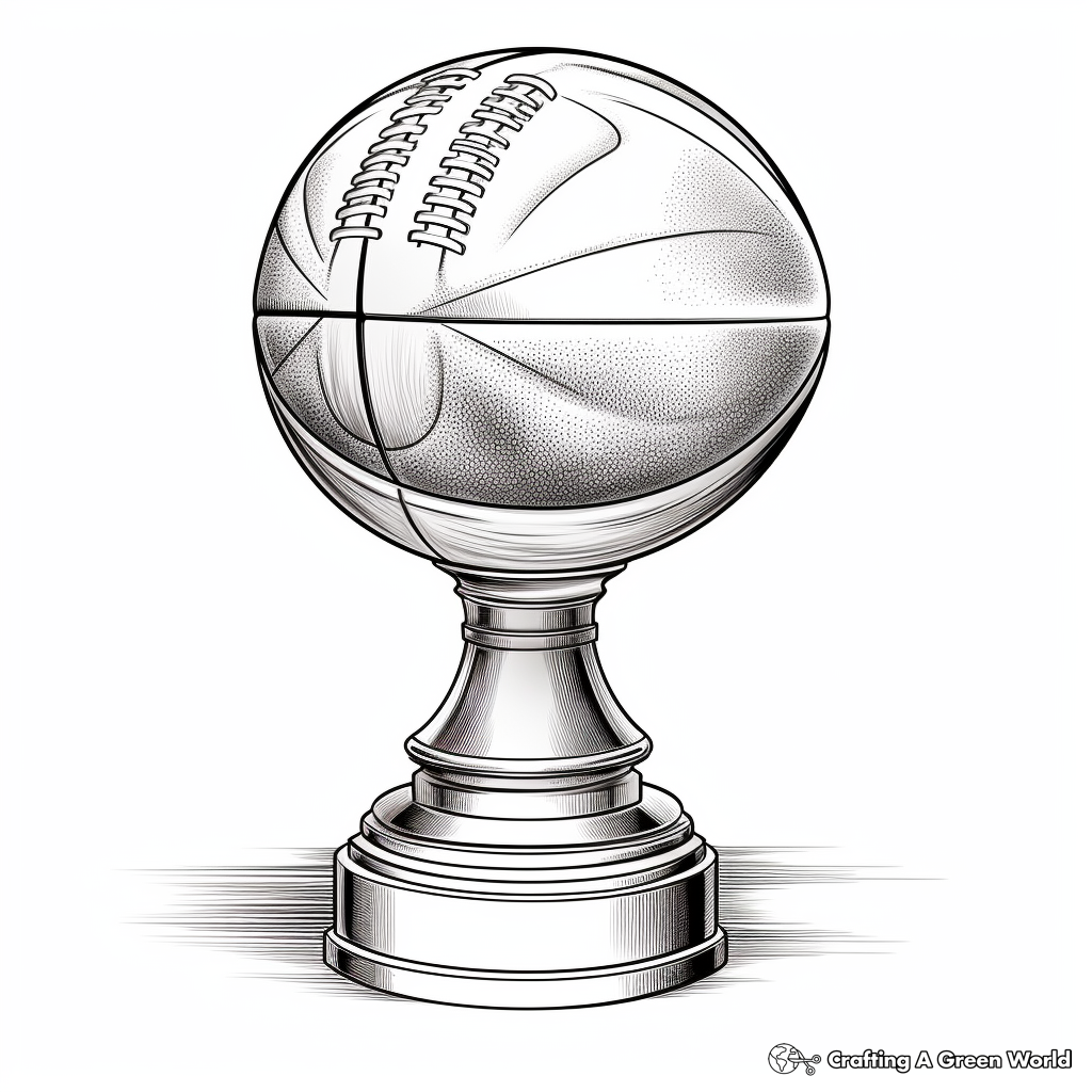 Exciting Football Championship Trophy Coloring Pages 1