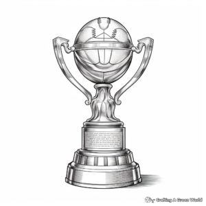 Exciting Football Championship Trophy Coloring Pages 4